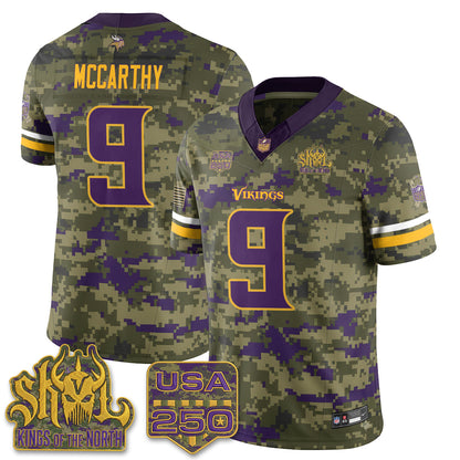 MIN 2026 Salute to Service Edition Vapor Jersey - Stitched