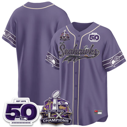 Seattle Seahawks 2026 Nightmare Edition Vapor Baseball Jersey - Stitched