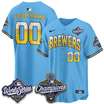 MIL "Pitcher & Pint" 2026 WS Champions Custom Vapor Jersey - Stitched