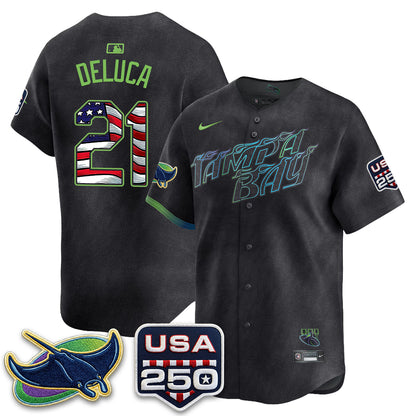 Tampa Bay Rays Independence Day USA 2026 City Connect Vapor Jersey - Stitched