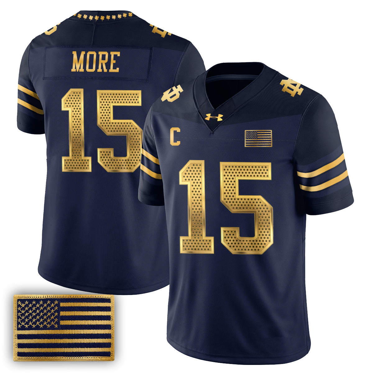 Notre Dame Fighting Irish 2026 Shamrock Series Football Vapor Jersey - Stitched