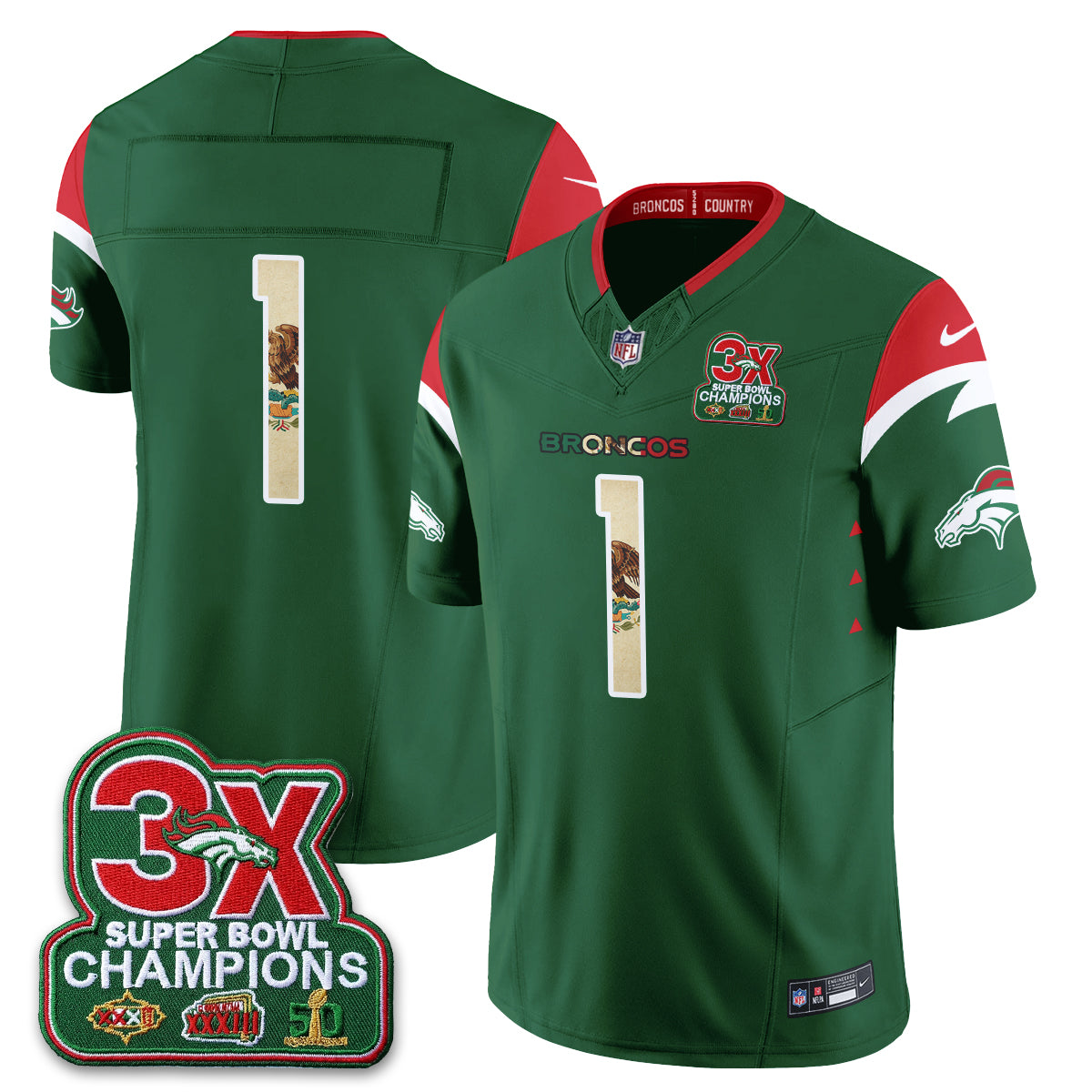 DEN Mexico Edition Vapor Jersey - Stitched