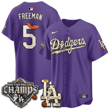 Los Angeles Dodgers Halloween 2026 Vapor Jersey - Stitched