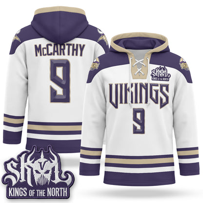 Minnesota Vikings 2026 Rivalries Fleece-Lined Hockey Hoodie - Stitched