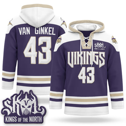 Minnesota Vikings 2026 Rivalries Fleece-Lined Hockey Hoodie - Stitched