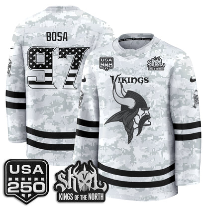 MIN 2026 Salute To Service Edition Hockey Jersey - Printed