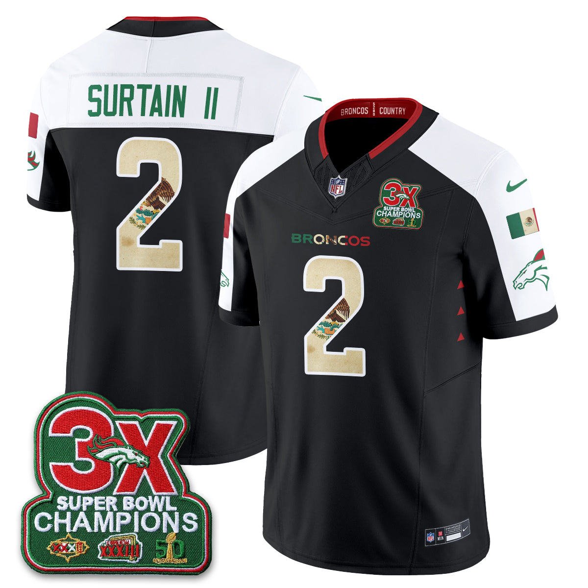 DEN Mexico Edition Vapor Jersey - Stitched
