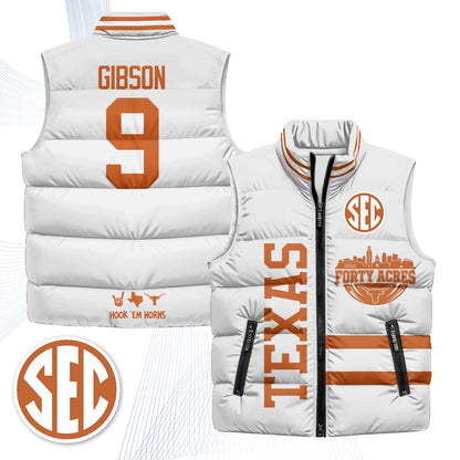 TEX "Forty Acres" Puffer Vest - Printed