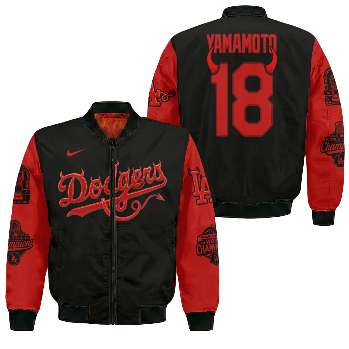 LAD Devil Limited Edition Varsity Jacket - Printed