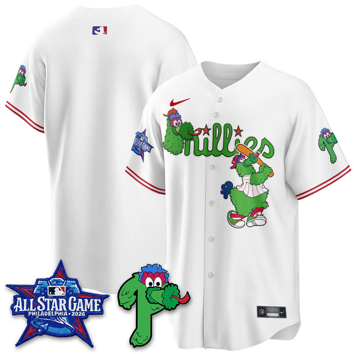 Philadelphia Phillies Phanatic Vapor Limited Jersey - Stitched