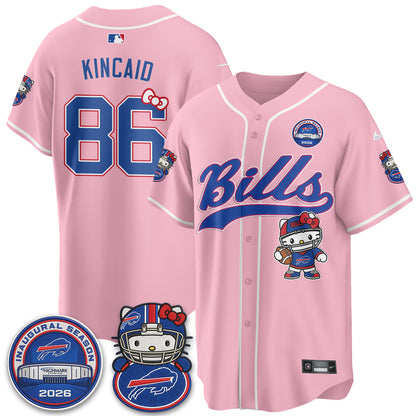 BUF x Meow  Vapor Baseball Jersey - Stitched