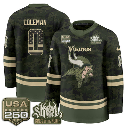 MIN 2026 Salute To Service Edition Hockey Jersey - Printed