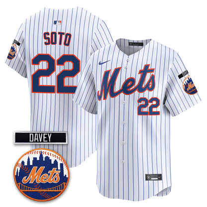 NYM 2026 Davey Johnson Memorial Vapor Limited Jersey - All Stitched