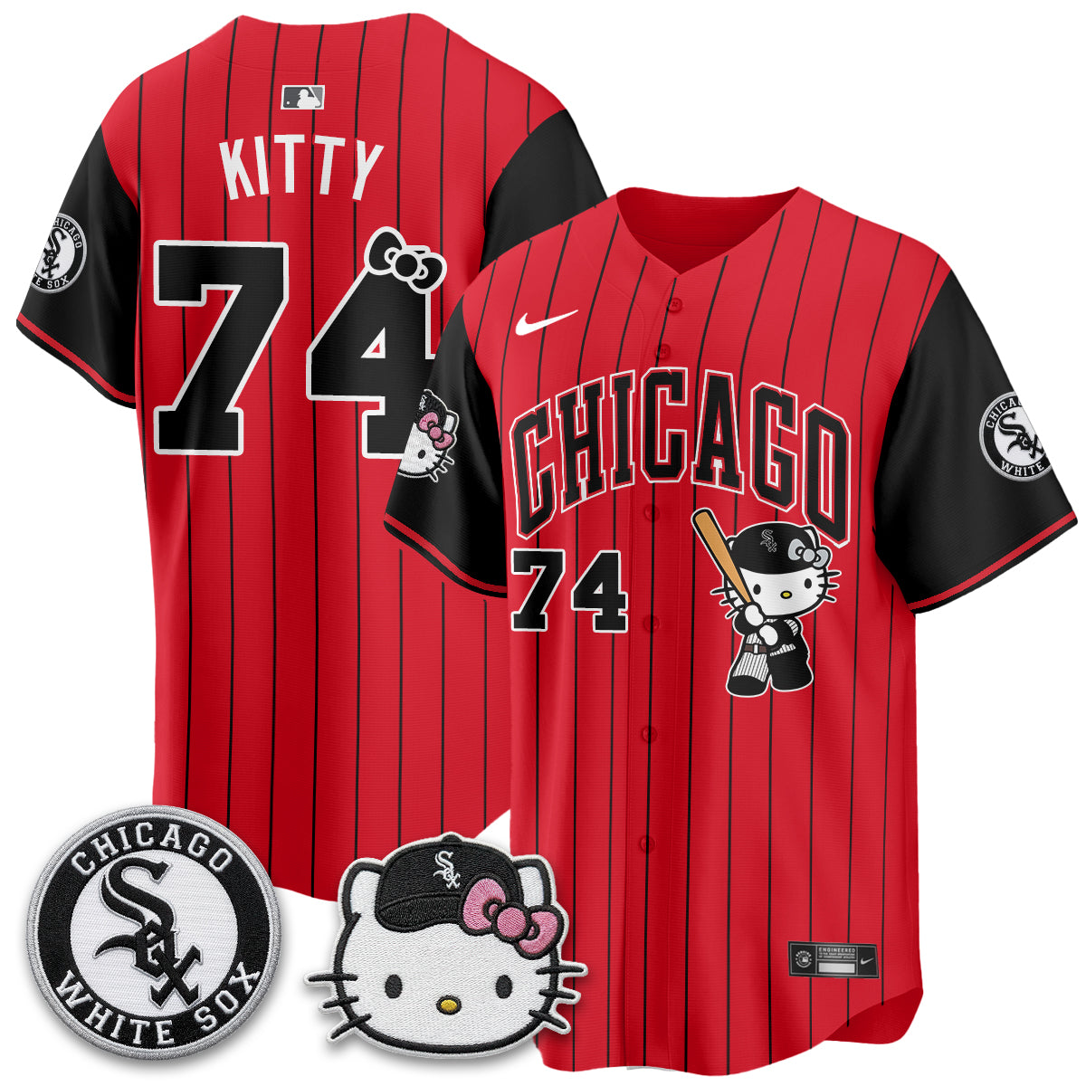 Chicago White Sox x Meow KT Vapor Jersey - Stitched