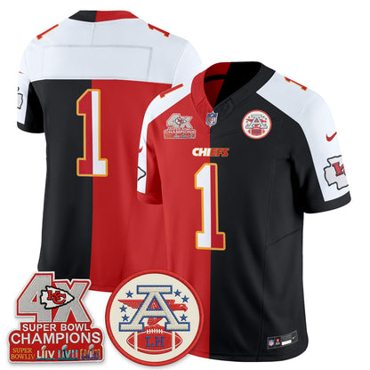 Kansas City Chiefs Split Edition Vapor Jersey - Stitched