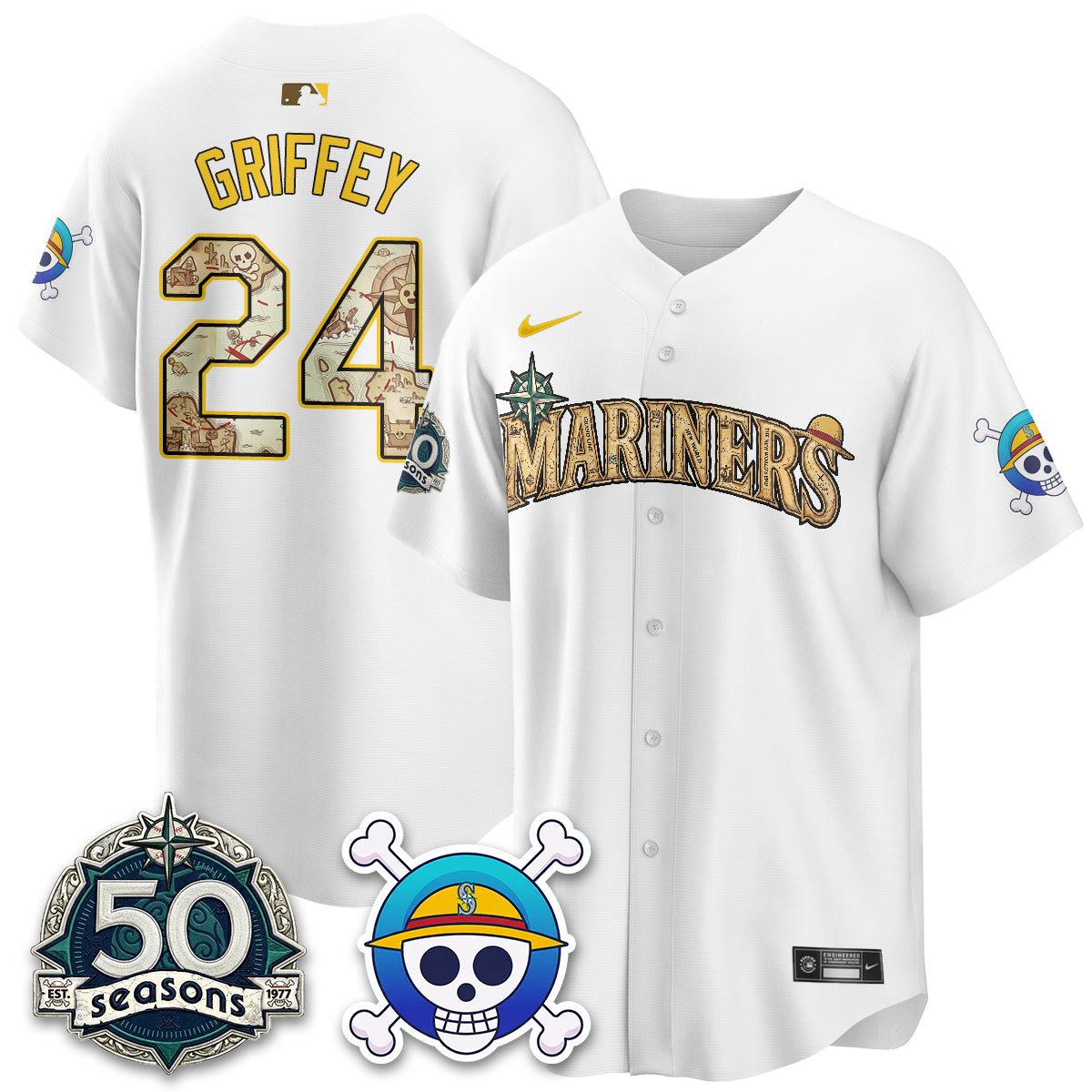 Seattle Mariners OP Japanese Cartoon Vapor Limited Jersey - Printed