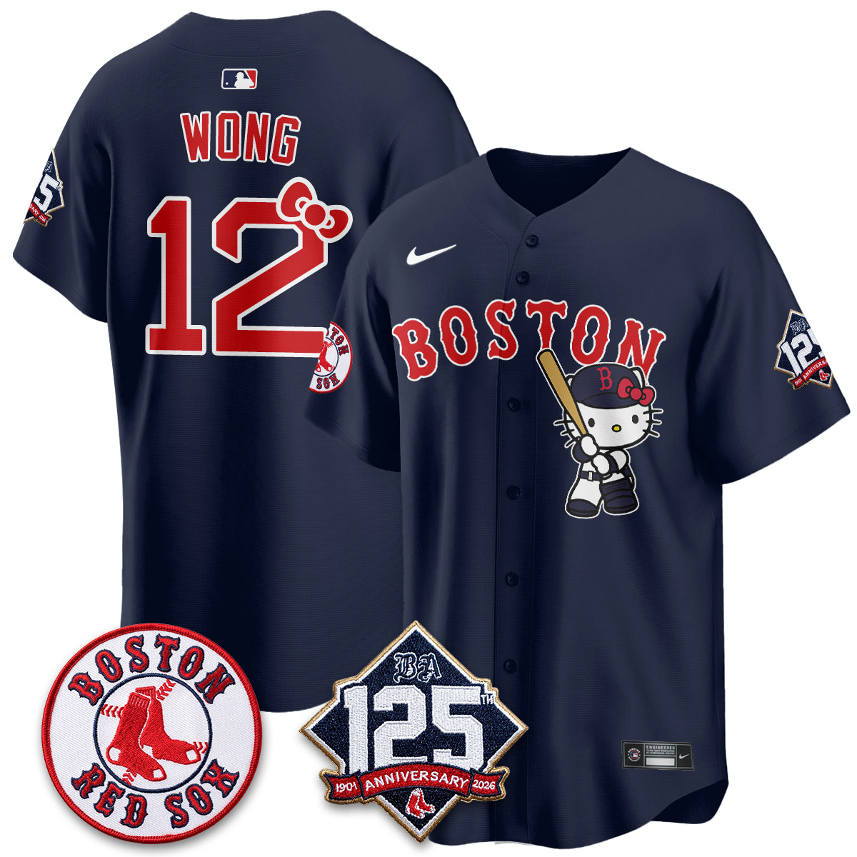 Boston Red Sox x Meow KT Vapor Limited Jersey - Stitched