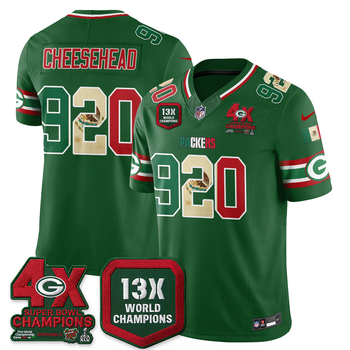 GB Mexico Edition Vapor Jersey - Stitched
