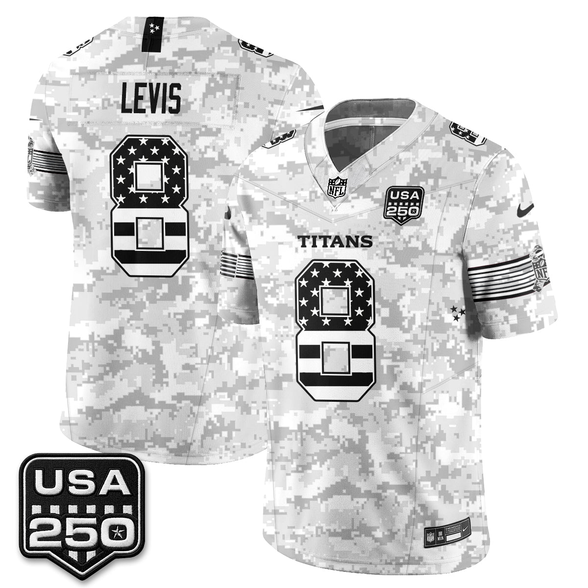 Tennessee Titans 2026 Salute to Service Edition Vapor Jersey - Stitched