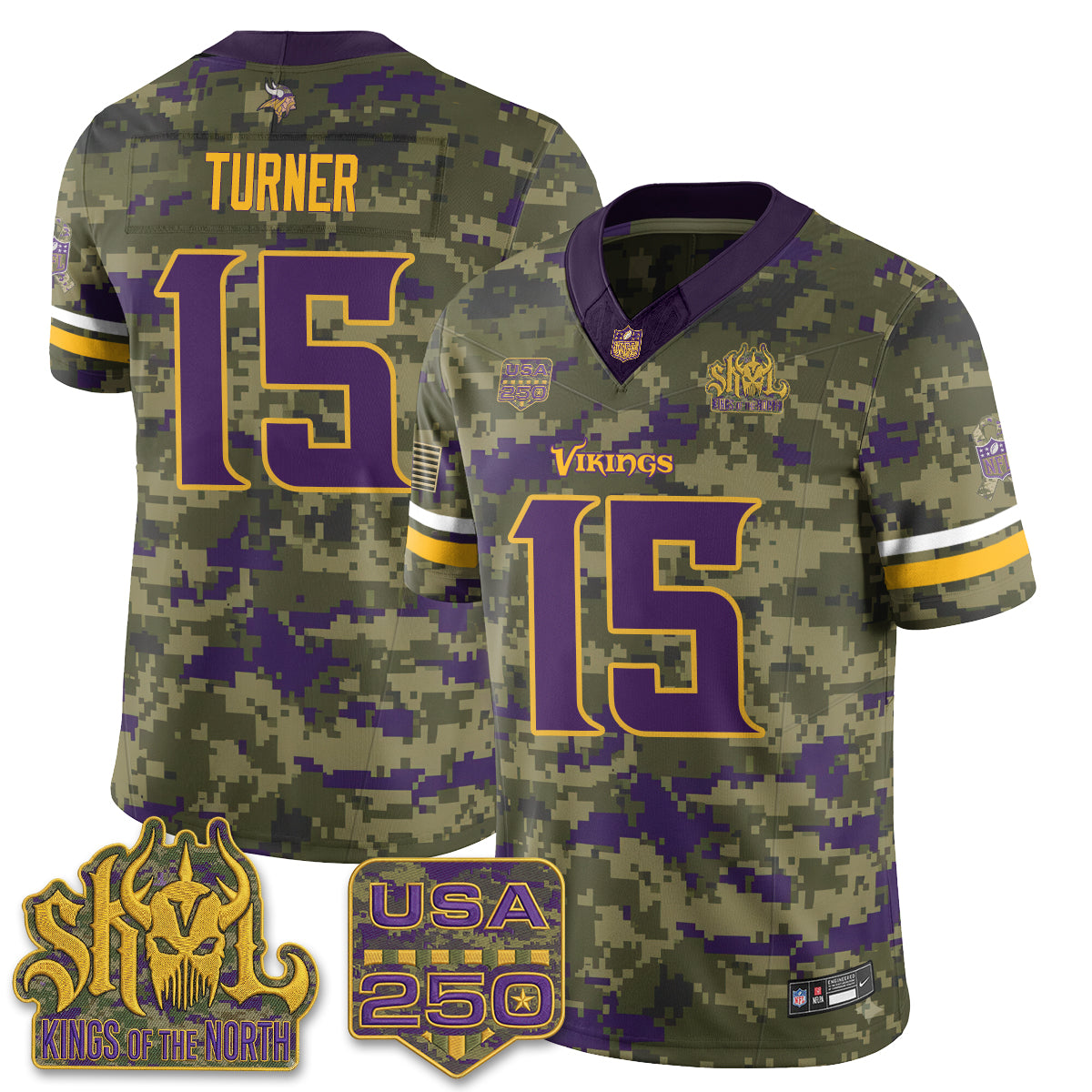 MIN 2026 Salute to Service Edition Vapor Jersey - Stitched