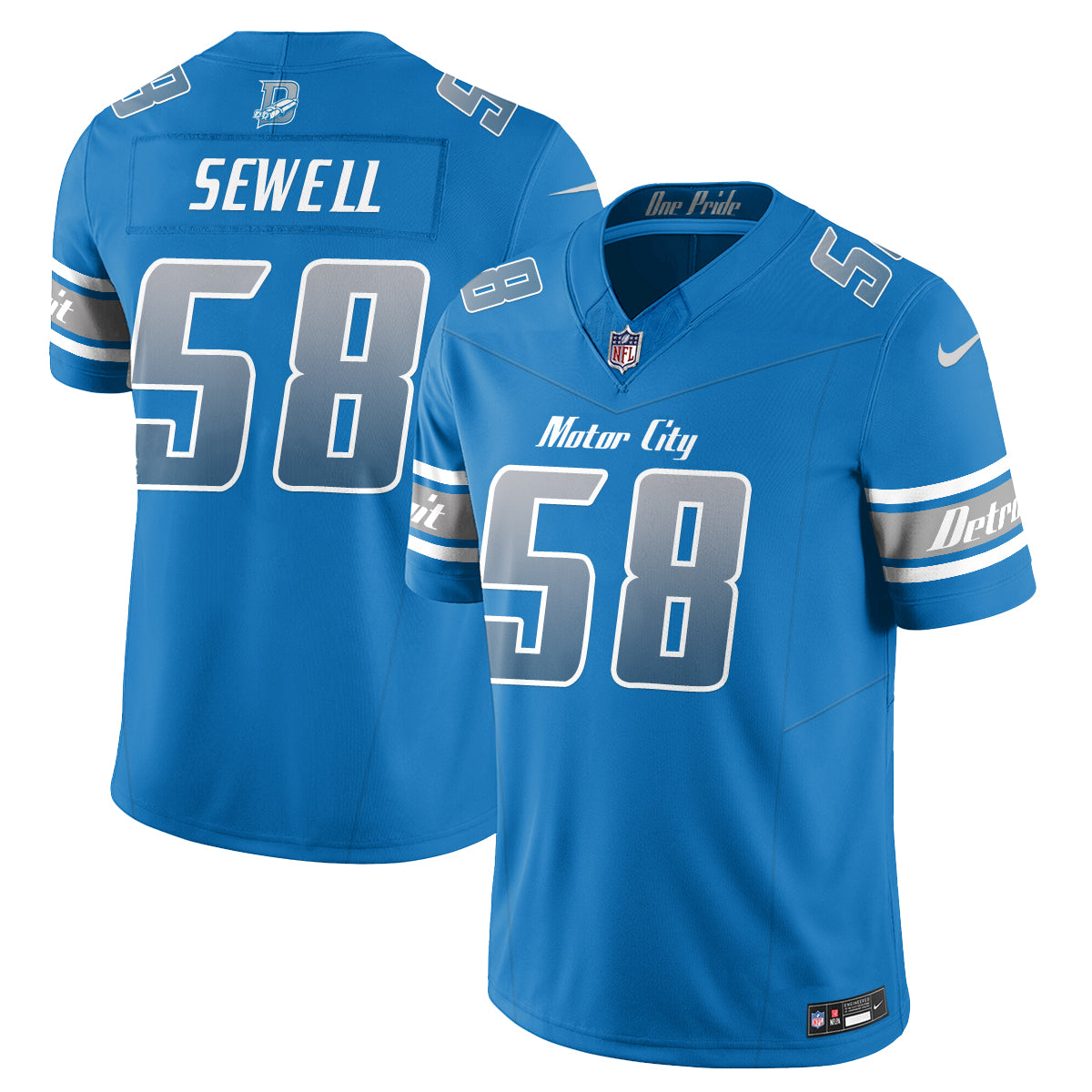 DET Fangear Edition Vapor Jersey - Stitched