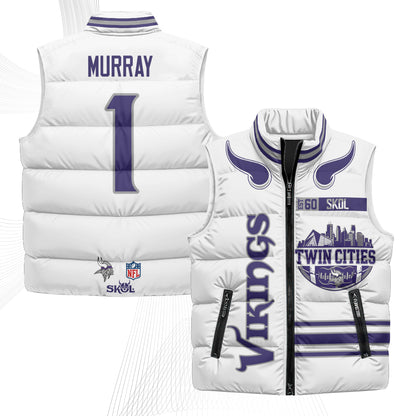 MIN Twin City Puffer Vest - Printed