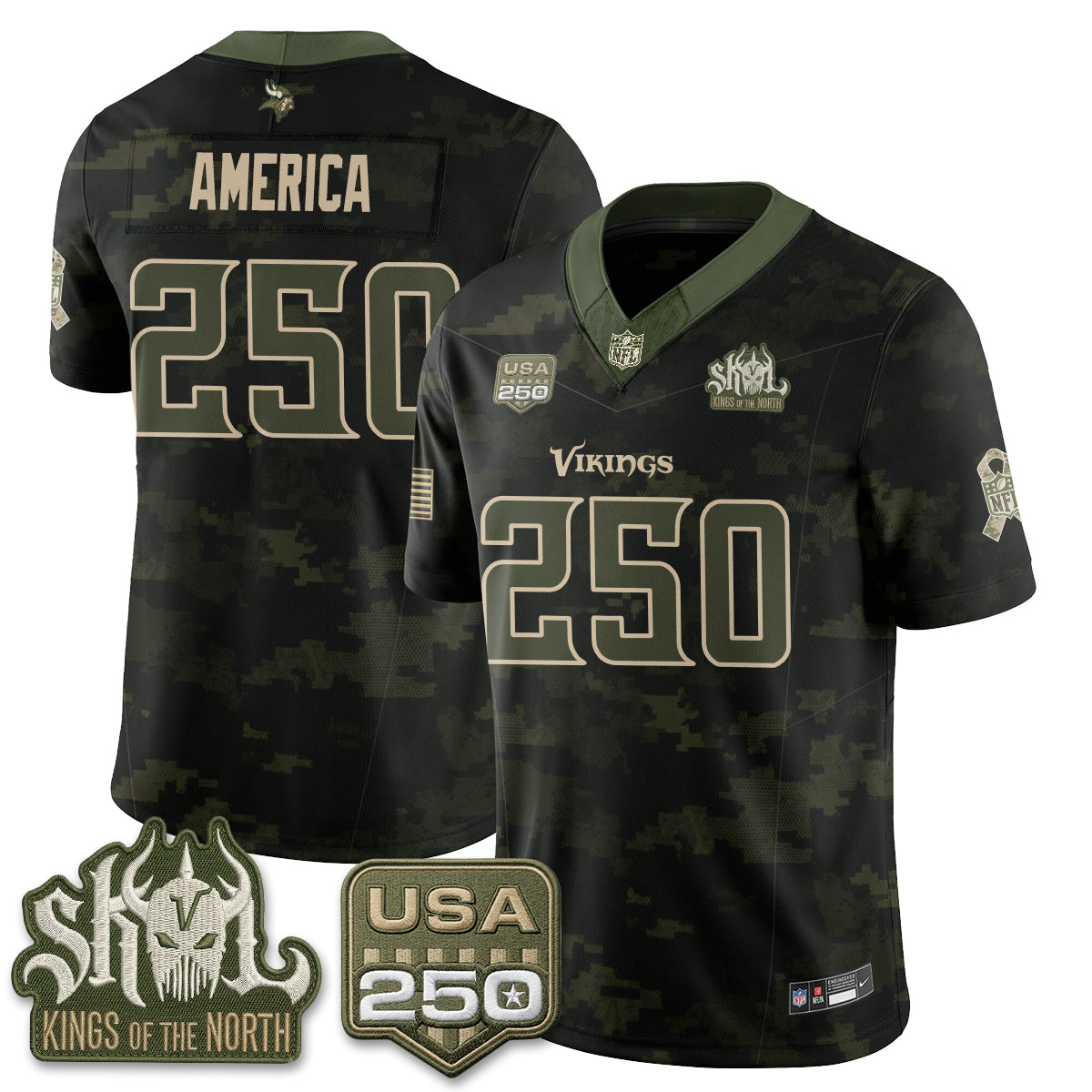 MIN 2026 Salute to Service Edition Vapor Jersey - Stitched