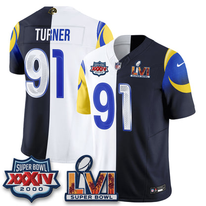 Los Angeles Rams Rivalries Split Vapor Jersey - Stitched
