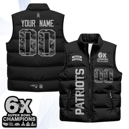 NE 2026 Salute to Service Custom Puffer Vest - Printed