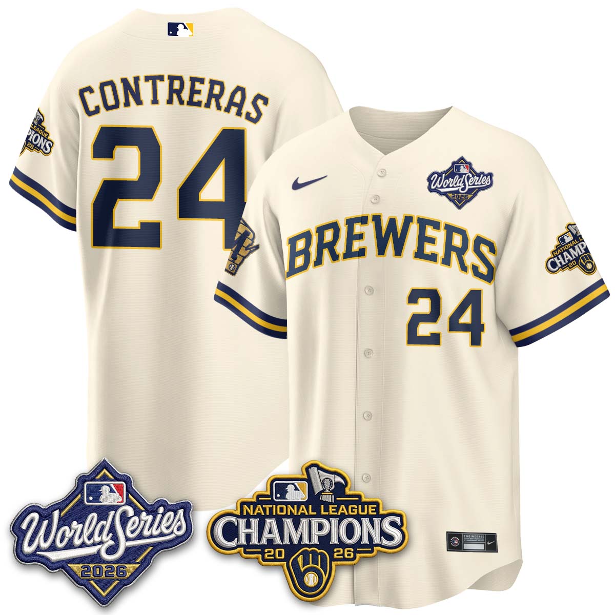 MIL 2026 NL Champions Vapor Jersey - Stitched