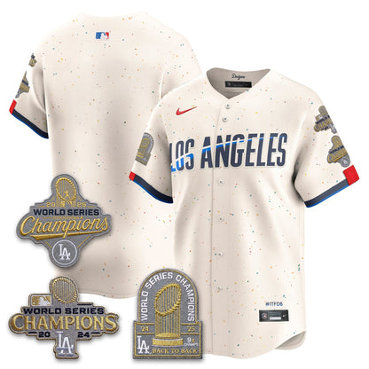 LAD Gold Collection Stadium Vapor Limited Jersey - Back to Back 9x Champs - All Stitched