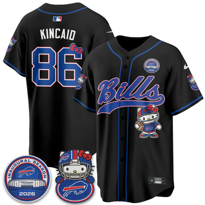 BUF x Meow  Vapor Baseball Jersey - Stitched