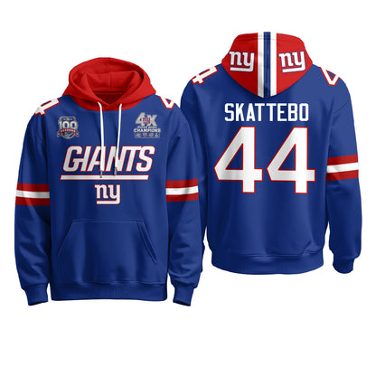 New York Giants 4X Champs S.Bowl Hoodie - Stitched