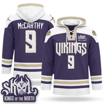 Minnesota Vikings 2026 Rivalries Fleece-Lined Hockey Hoodie - Stitched