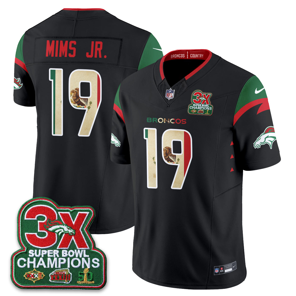 DEN Mexico Edition Vapor Jersey - Stitched