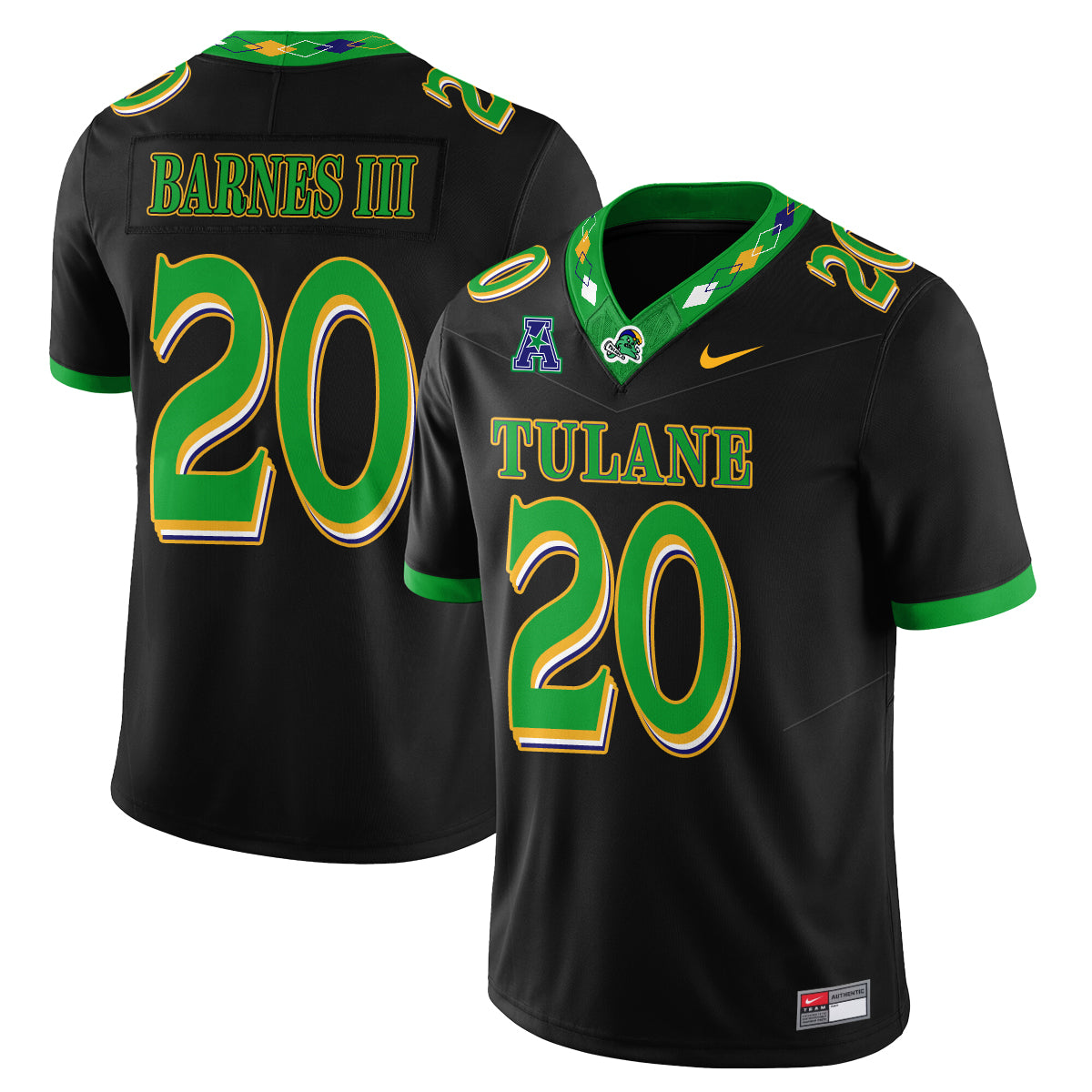 Tulane Green Wave 2026 City Football Vapor Jersey - Stitched