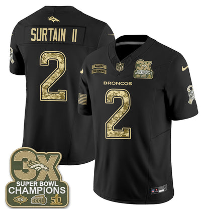 Denver Broncos 2026 Salute to Service V2 Vapor Jersey - Stitched