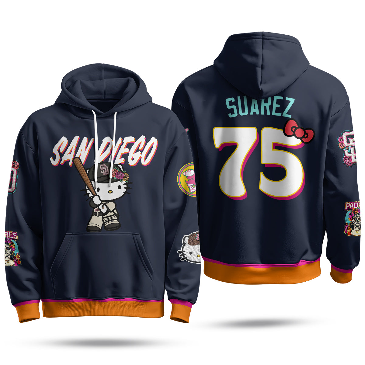 San Diego Padres x Meow KT Hoodie - Stitched