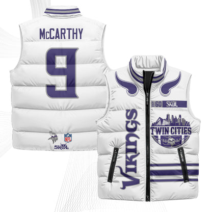 MIN Twin City Puffer Vest - Printed