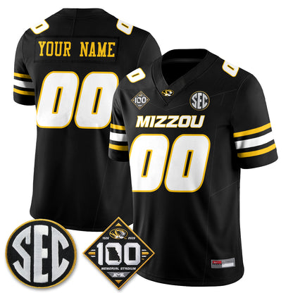 MIZZ 100th Anniversary of Memorial Stadium Vapor Custom Jersey - Stitched