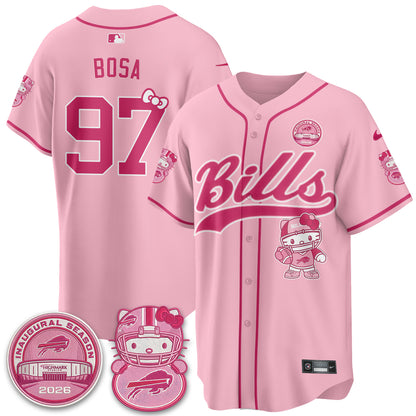 BUF x Meow  Vapor Baseball Jersey - Stitched