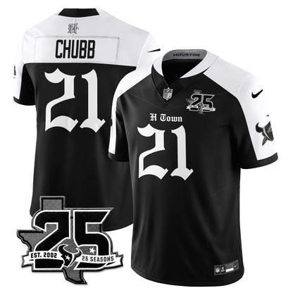 HOU 25th Seasons in 2026 Gothic Vapor Gold Edition Limited Jersey - All Stitched