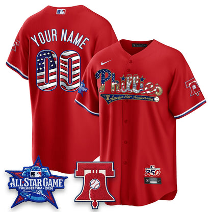 PHI 2026 Independence Day USA Vapor Limited Custom Jersey - Stitched