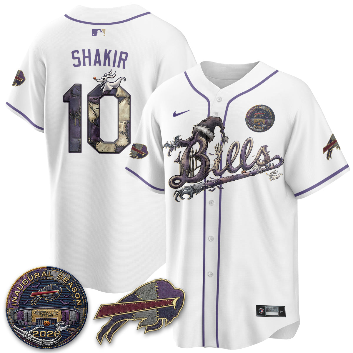 BUF 2026 Nightmare Edition Vapor Baseball Jersey - Stitched