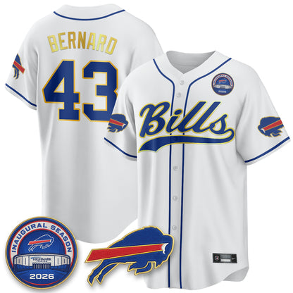Buffalo Bills 2026 Gold Trim Baseball Edition Vapor Jersey - Stitched
