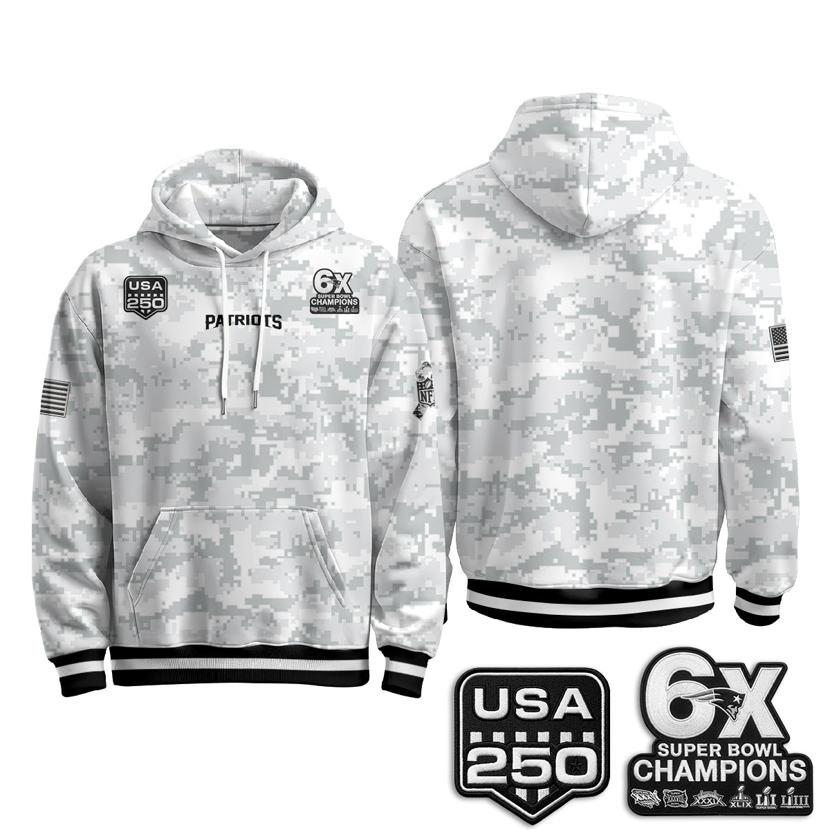NE 2026 Salute To Service Edition Pullover Hoodie - Printed