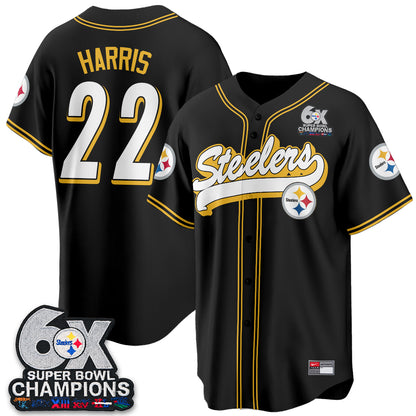 PIT 6x SBowl Baseball Vapor Jersey - Stitched