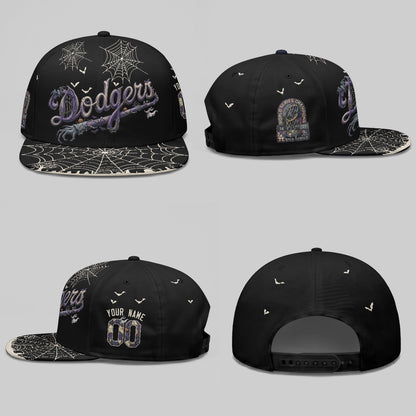 Los Angeles Dodgers Nightmare Personalized Snapback Cap - Printed