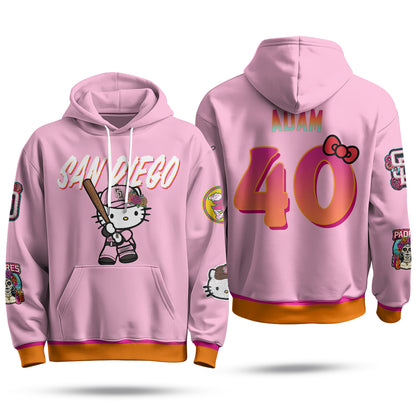 San Diego Padres x Meow KT Hoodie - Stitched