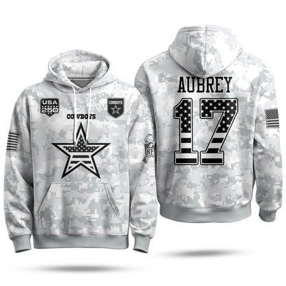 DAL 2026 Salute To Service Edition Pullover Hoodie - Printed